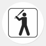 Pegatina del símbolo del béisbol