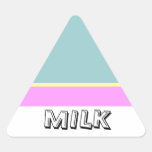 Pegatina del triange de la LECHE