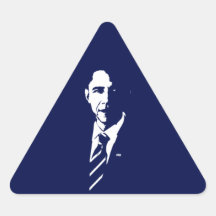 Pegatina del triángulo del esquema de Barack Obama