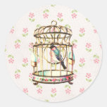 Pegatina del vintage del Birdcage