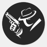 Pegatina detective 2 del gángster