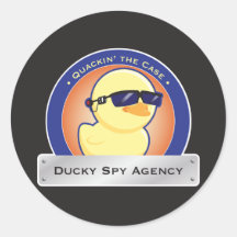 Pegatina Ducky de la agencia de espías