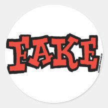 Pegatina falso