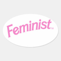 Pegatina feminista de la parodia
