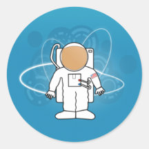 Pegatina fresco del astronauta