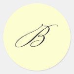 Pegatina inicial de "B"
