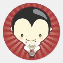 Pegatina lindo de Drácula
