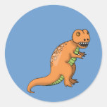 Pegatina lindo del dinosaurio de T-Rex