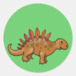 Pegatina lindo del dinosaurio para los niños