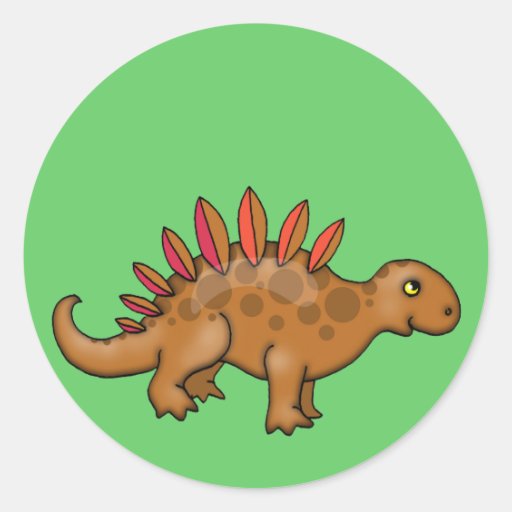 Pegatina lindo del dinosaurio para los niños