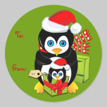 Pegatina lindo del navidad del dibujo animado con  pegatinas