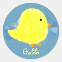 Pegatina lindo del polluelo del bebé de Gabbi