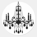 Pegatina magnífico del salón de baile (blanco)