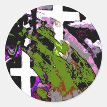 Pegatina moderno de Art Cross