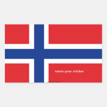 Pegatina noruego de la bandera de Noruega