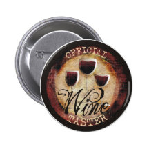 Pegatina oficial del botón del catador del vino pins
