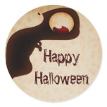 Pegatina oscuro de la criatura del feliz Halloween pegatinas
