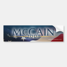 Pegatina para el parachoques 2008 de McCain Etiqueta De Parachoque