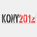 PEGATINA PARA EL PARACHOQUES 2012 DE KONY ETIQUETA DE PARACHOQUE
