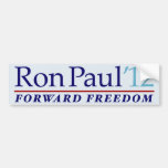 Pegatina para el parachoques 2012 de Ron Paul Etiqueta De Parachoque