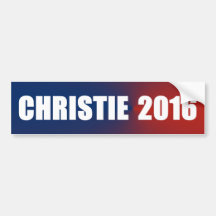 Pegatina para el parachoques 2016 de Chris Christi Etiqueta De Parachoque