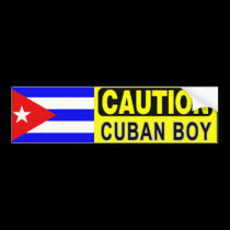 Pegatina para el parachoques CUBANA del MUCHACHO pegatinas de parachoque