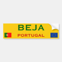 Pegatina para el parachoques de Beja (Portugal) Etiqueta De Parachoque