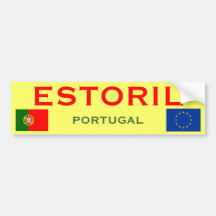 Pegatina para el parachoques de Estoril (Portugal) Etiqueta De Parachoque