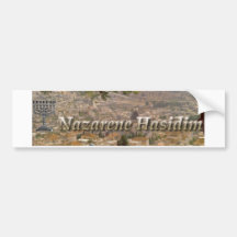 Pegatina para el parachoques de Hasidim del Nazare Etiqueta De Parachoque