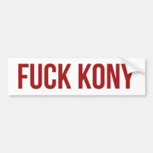 Pegatina para el parachoques de Kony - Kony 2012 - Etiqueta De Parachoque