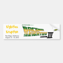 Pegatina para el parachoques de la erupción III de Etiqueta De Parachoque