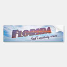 Pegatina para el parachoques de la Florida Etiqueta De Parachoque