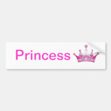 Pegatina para el parachoques de la princesa pegatina de parachoque
