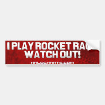 Pegatina para el parachoques de la raza de Rocket Etiqueta De Parachoque