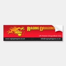 Pegatina para el parachoques de los dragones el ra pegatina de parachoque