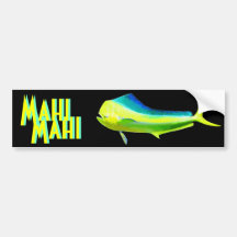 Pegatina para el parachoques de Mahi Mahi Etiqueta De Parachoque