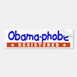 Pegatina para el parachoques de ObamaPhobe Pegatina De Parachoque