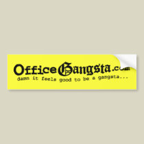 pegatina para el parachoques de OfficeGangsta.com pegatinas de parachoque