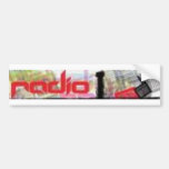 Pegatina para el parachoques de radio etiqueta de parachoque