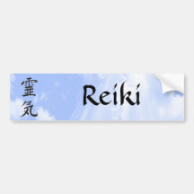 Pegatina para el parachoques de Reiki Pegatina De Parachoque