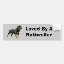 Pegatina para el parachoques de Rottweiler Etiqueta De Parachoque