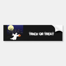 Pegatina para el parachoques de TrickOrTreat Etiqueta De Parachoque