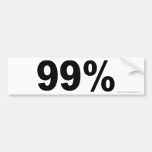 pegatina para el parachoques del 99% etiqueta de parachoque