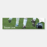 Pegatina para el parachoques del amor del fútbol etiqueta de parachoque