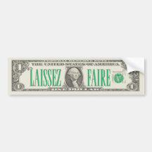 Pegatina para el parachoques del billete de dólar  etiqueta de parachoque