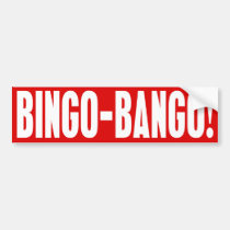 Pegatina para el parachoques del BINGO BANGO pegatinas de parachoque