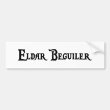 Pegatina para el parachoques del engañador de Elda Etiqueta De Parachoque
