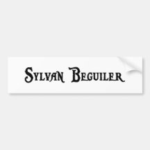 Pegatina para el parachoques del engañador de Sylv Etiqueta De Parachoque