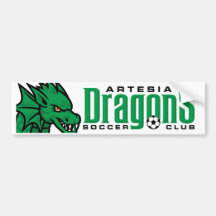 Pegatina para el parachoques del fútbol de los dra pegatina de parachoque