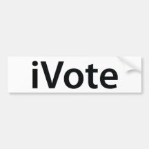 pegatina para el parachoques del iVote Etiqueta De Parachoque